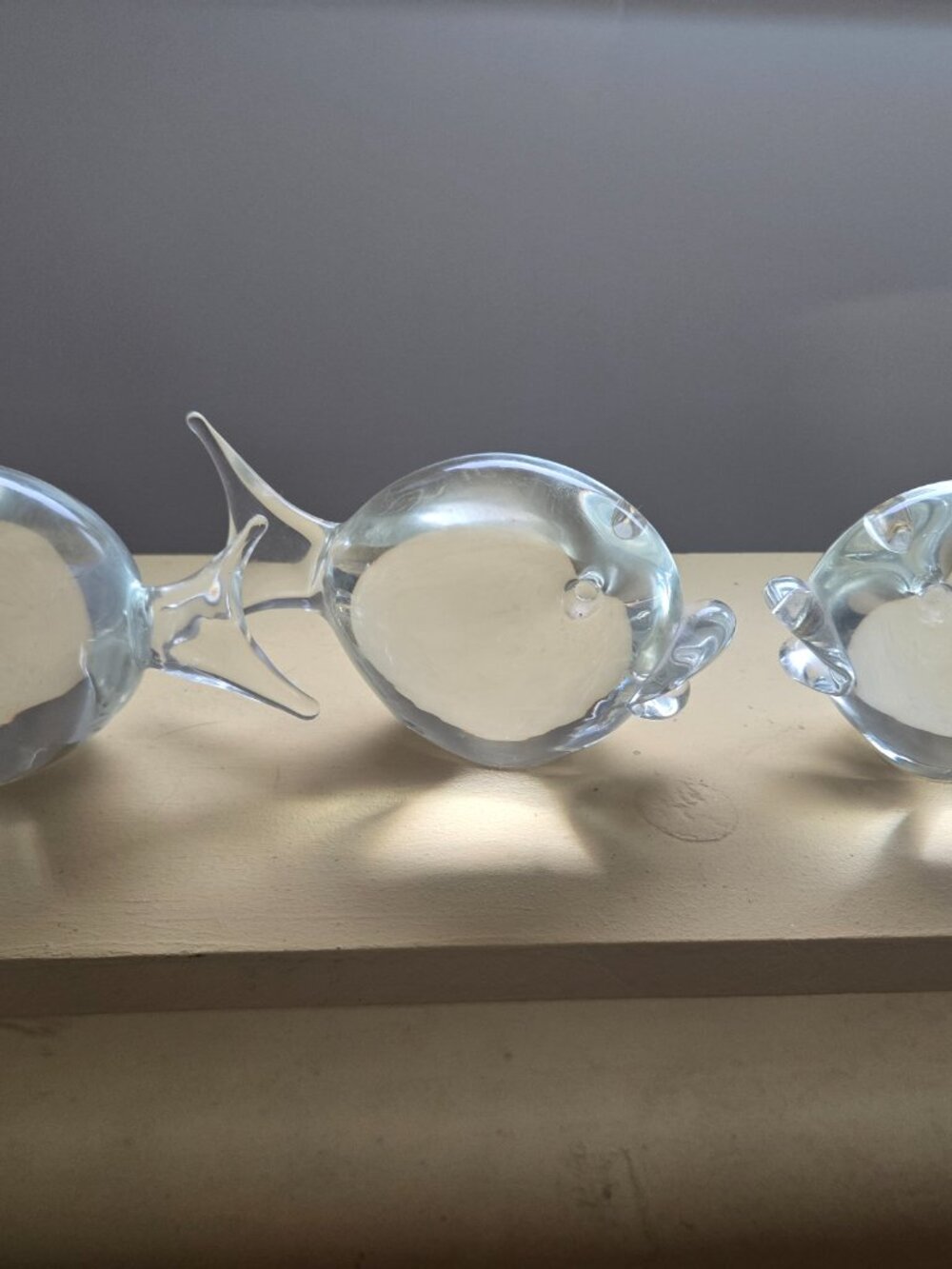Elio Raffael Murano Glass Fish Trio - Picture 6 of 6